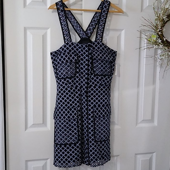Kendall & Kylie Dresses & Skirts - Gorgeous eyelet apron style dress 100% cotton